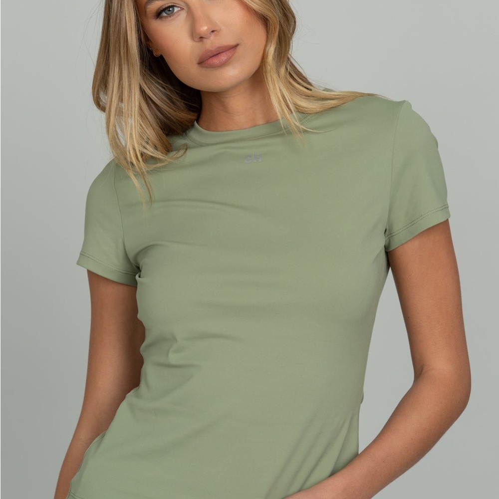 Golden Hinge (GH) MATCHA ESSENTIAL FULL LENGTH SHORT SLEEVE TOP - XL NEW